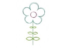 Stickdatei - Mein Garten Blume 6